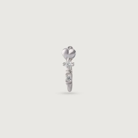 Cute Gleam Silver Nose Pin
