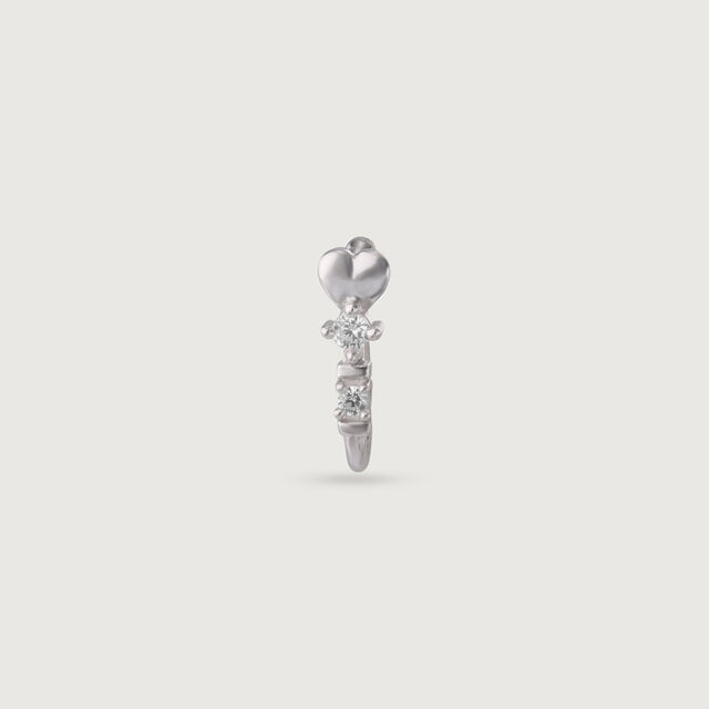 Cute Gleam Silver Nose Pin,,hi-res image number null