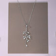 Minimal Drop Silver Necklace,,hi-res view 1
