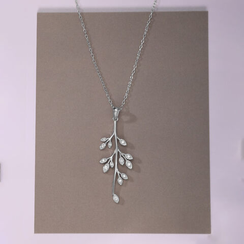 Minimal Drop Silver Necklace