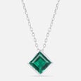 Mystic Green Silver Necklace,,hi-res view 3