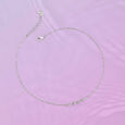Delicate Shine Single Silver Anklet,,hi-res view 1