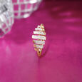 Light Show Gold & Diamond Finger Ring,,hi-res view 1