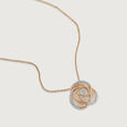 Radiant Rose Diamond & Gold Pendant,,hi-res view 4