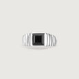 Ridge Frame Silver Ring,,hi-res view 4