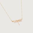 Airy Dragonfly Gold Necklace,,hi-res view 4