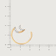Crescent Charisma 14KT Diamond Stud Earrings,,hi-res view 5