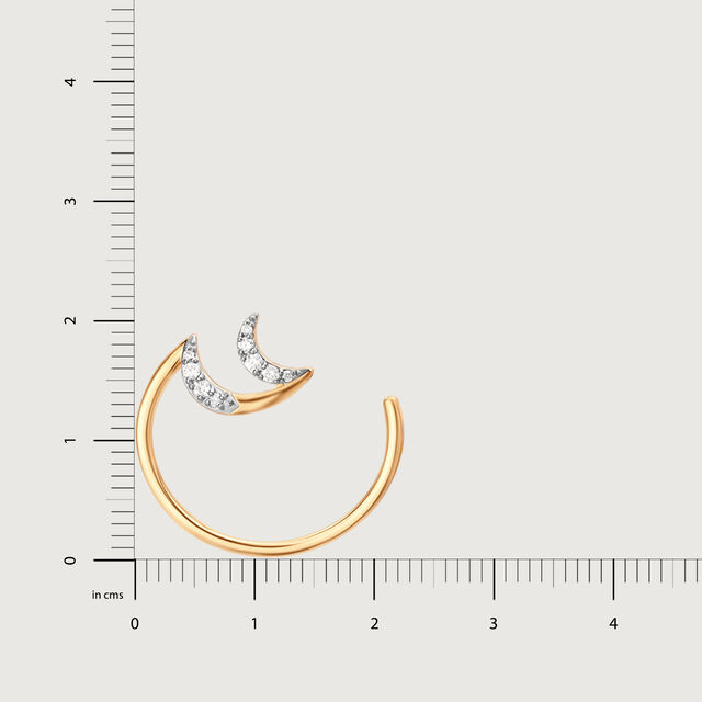 Crescent Charisma 14KT Diamond Stud Earrings,,hi-res image number null