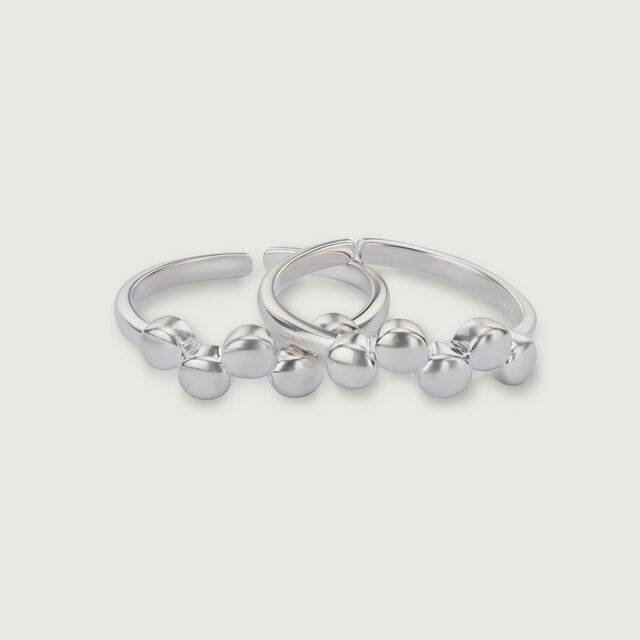 Brilliant Beacon Silver Toe Ring for Women,,hi-res image number null