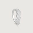 Layered Flowing Silver Ring,,hi-res view 3