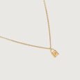 Lock Charm 14 Kt Gold Necklace Set,,hi-res view 4