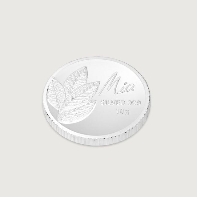 10 GM 999 Mango Leaf Silver Coins,,hi-res image number null