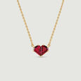 Playful Faceted Pink Garnet Necklace,,hi-res view 4