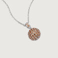 Champagne Splendour Silver Pendant for Women,,hi-res view 3