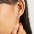 Ethereal Feather Silver Earrings,,hi-res view 2