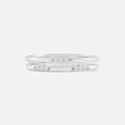 Dual Glam Silver Finger Ring,,hi-res view 3