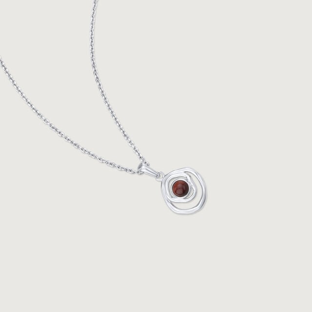 Earthy Waves Silver Pendant,,hi-res image number null