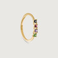 Vibrantly Luxurious Tsavorite Gold Finger Ring,,hi-res view 3