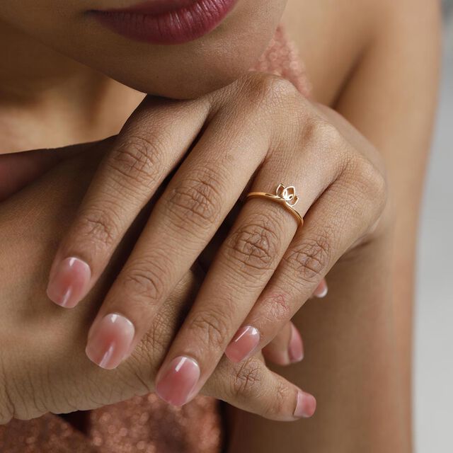 Serene Bloom Gold Ring,,hi-res image number null