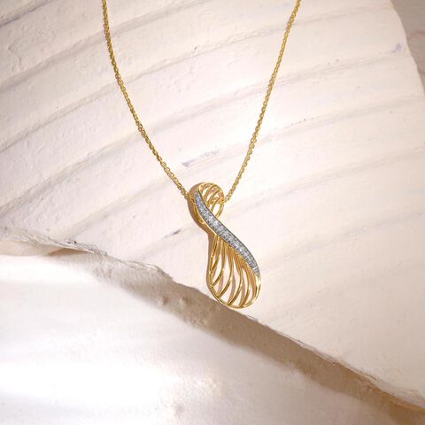 Lustrous Line Diamond Necklace