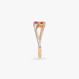 Twin Flame Ruby Diamond Ring,,hi-res view 3