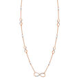 14KT Rose Gold Infinite curves Diamond Long to short Haram,,hi-res view 3