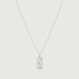 Floral Link Silver Necklace,,hi-res view 4