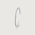 Aqua Beam Silver Bangle,,hi-res view 4