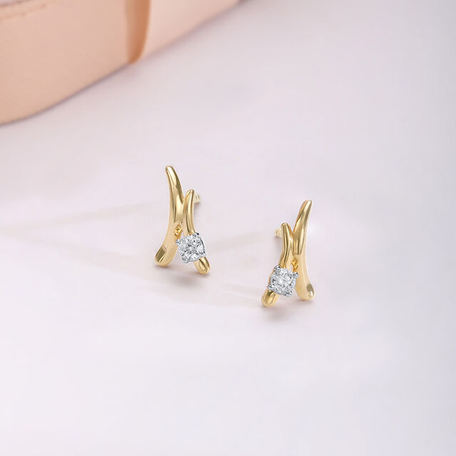 Petite Flair Diamond Earrings,,hi-res image number null