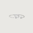 Modern Twist Silver Toe Rings,,hi-res view 4
