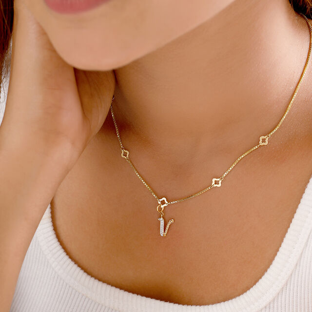 Mia Sutra DIY with Alphabet Charms- V,,hi-res image number null