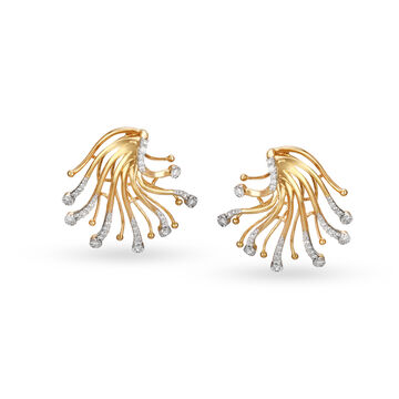 Dazzling Diamond Crafted in 14kt Gold Stud Earrings