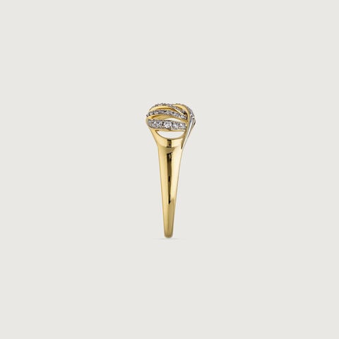 Interwoven Balance Diamond Ring