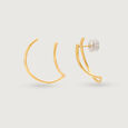 Enchanted Moonbeam Arc Hoop 14KT Earring,,hi-res view 4