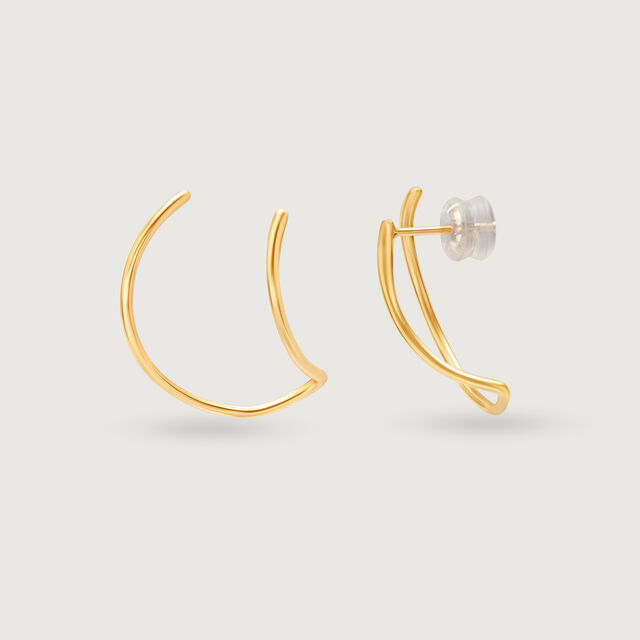 Enchanted Moonbeam Arc Hoop 14KT Earring,,hi-res image number null
