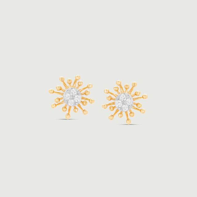 Luminous Aura Diamond Stud Earrings,,hi-res image number null