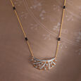 Glowing Eternity 14 Kt Gold and Diamond Mangalsutra,,hi-res view 1