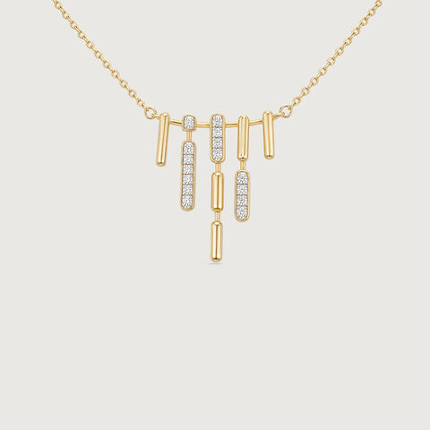 Linear Harmony Diamond Necklace