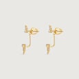 Radiant Balance Diamond Drop Earrings,,hi-res view 2