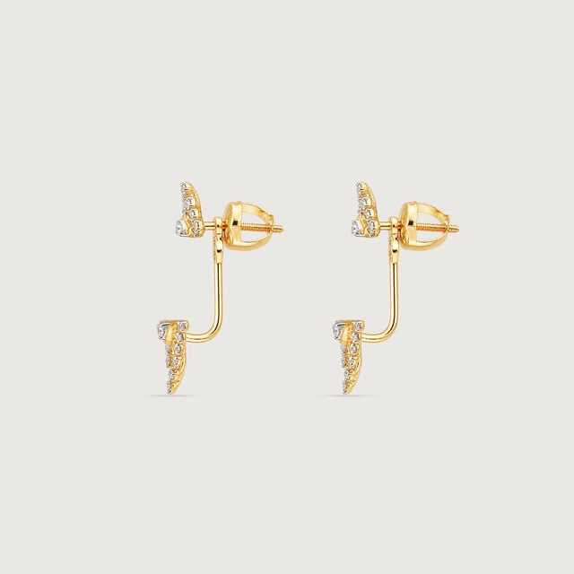 Radiant Balance Diamond Drop Earrings,,hi-res image number null