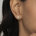 Together Forever Gold Stud Earrings,,hi-res view 2