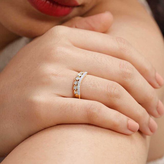 Braided Shine Diamond Ring,,hi-res image number null