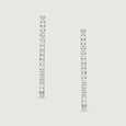 Minimalist Glow Gold & Diamond Hoop Earrings,,hi-res view 3