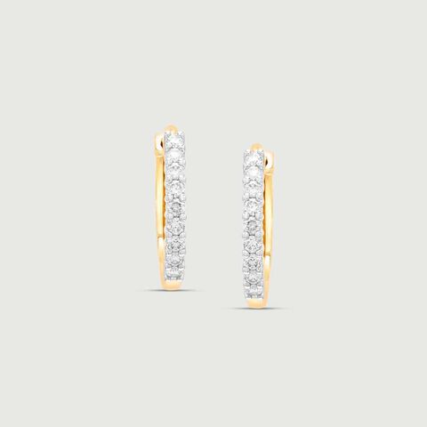 Vivid Urban Diamond Hoop Earrings