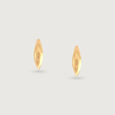 Sculpted Luxe Gold Hoop Earrings,,hi-res view 5