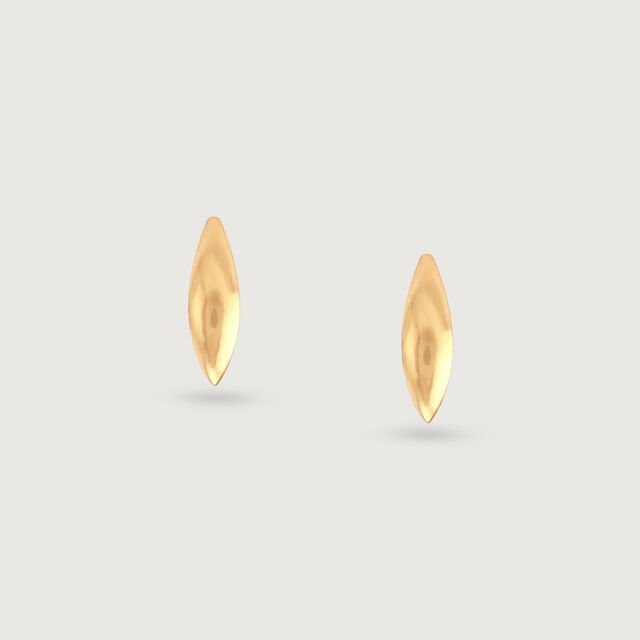 Sculpted Luxe Gold Hoop Earrings,,hi-res image number null