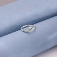 Fluid Loop Silver Ring,,hi-res view 1