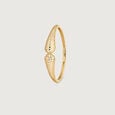 Graceful Leaf Gold Bangle,,hi-res view 4