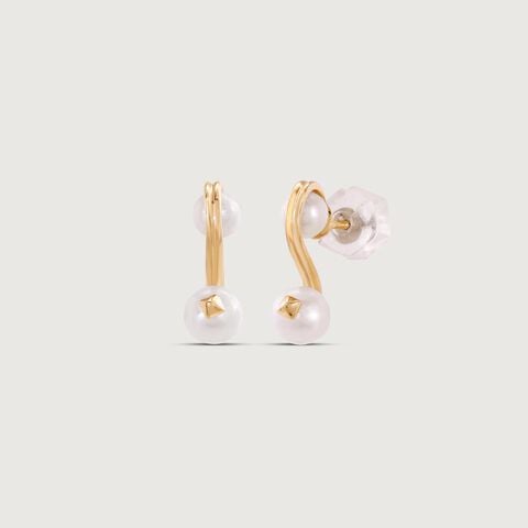 Flex Duo Pearl Earrings