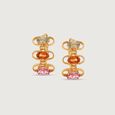 Prism Glow Sapphire Hoop Earrings,,hi-res view 3